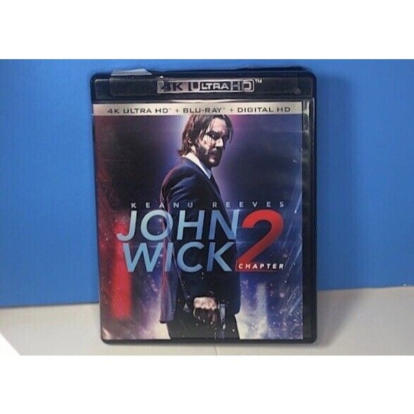 John Wick Chapter 2 4K Ultra HD,Blu-ray + Digital HD, -EX & Free JW-1 DVD - Picture 3 of 9